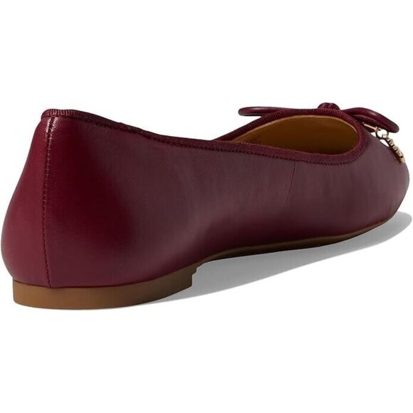 Michael Kors Nori Flex Flat Womens Size 9.5 Mulberry Leather Slip on Square Toe - Picture 5 of 5